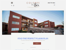 Tablet Screenshot of coloresdelsolapartments.com